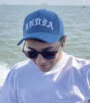 Branded India Blue-White Baseball Cap