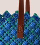 Beach Bag Hand Bag Plastic Large Blue Tote Bag