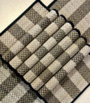 Grass Hand Woven Black and White Table Mats & Runner (set of 7)