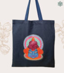 Navy Kathakali Canvas Bag