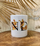 Souvenir Gift Premier India Black Gold Stylish Ceramic Coffee Mug 350 ml