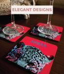 Pop Art Leopard Print India Souvenir Coasters (Set of 6)