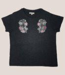 Printed Charcoal T-shirt India Leopard Art Print Designer Tshirt