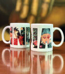 Souvenir Gift Premier India Colorful Traditional Art Large Ceramic Coffee Mug 350 ml