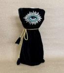 Black Evil Eye Reusable Wine Bag