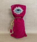 Fuchsia Pink Eye Reusable Wine Bag