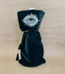 Dark Green Evil Eye Reusable Wine Bag