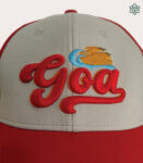 Goa India Baseball Cap – Red Grey Caps for Men and Women