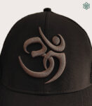 India Black – Grey OM Symbol Baseball Cap – Caps for men and women