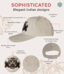 India Tiger Embroidery Baseball Cap