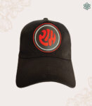 Lord Ram Rubber Print Black Baseball Cap