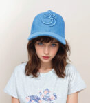 Blue Denim Om Symbol India Baseball Cap