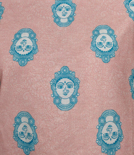 Kalamkari Peach T-shirt