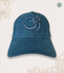 Om Symbol Blue Denim India Baseball Cap – Caps for men and women