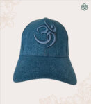 Blue Denim Om Symbol India Baseball Cap