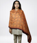 Orange Hari Naam Mantra ‘Chadar’ Stole Dupatta