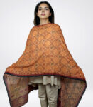 Orange Hari Naam Mantra ‘Chadar’ Stole Dupatta