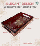 Kalamkari Maroon Tray