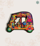 Auto Ricksha Truck Art Magnet