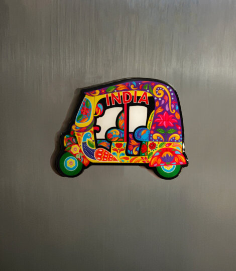 Auto Ricksha Truck Art Magnet