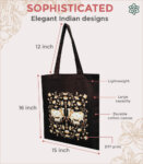 Gold Brown Pichwai Canvas Bag