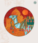 Taj Mahal Camel Wall Decor Plate