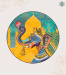 Taj Mahal Elephant Wall Decor Plate