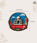 Round Taj Floral art Magnet