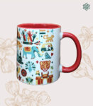 Taj Mughal Red Icons simple Mug