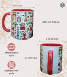 Taj Mughal Red Icons simple Mug