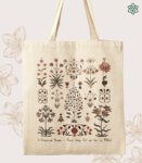 Taj Flora Tote Bag