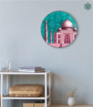 Taj Mahal Pink Wall Decor Plate