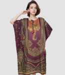 Floral Ganesha Long Kaftan