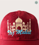 Taj Mahal Monument Maroon cap