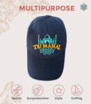 Taj Mahal Mandala Black Cap