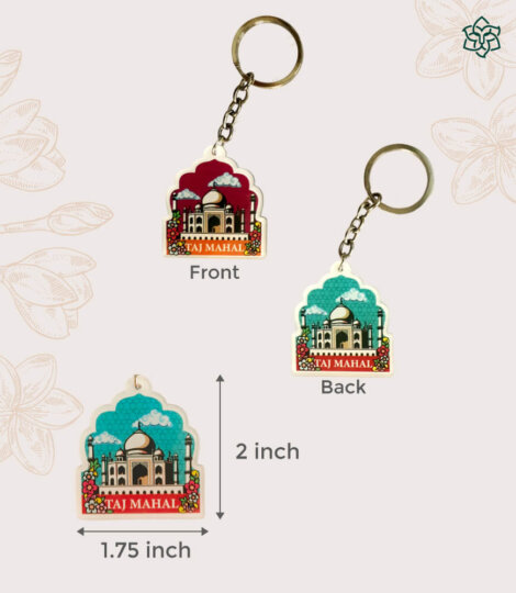 Taj Floral art keychain