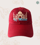 Taj Mahal Monument Maroon cap