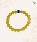 Assorted Marble Beads Evil eye Yellow Bracelet