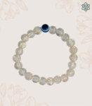 Crystal Evil Eye Beige Bracelet