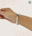 Crystal Evil Eye Beige Bracelet