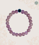 Crystal Evil Eye Purple Bracelet