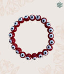 Maroon Evil Eye Bracelet