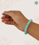 Plain Beads Blue Bracelet