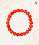 Plain Beads Orange Bracelet