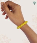 Plain Beads Yellow Bracelet