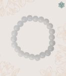 Plain Beads White Bracelet