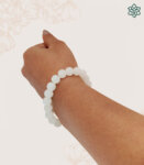 Plain Beads White Bracelet