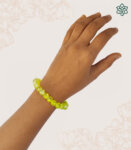 Plain Beads Yellow Bracelet