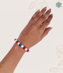 Plain with white Evil Eye Bracelet