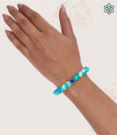 Sea green Evil Eye Bracelet